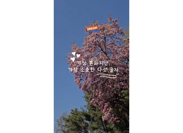 가장 흔하지만, 가장 소중한 다섯 글자